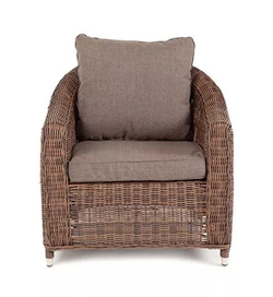 "Кон Панна" кресло из искусственного ротанга, цвет коричневый