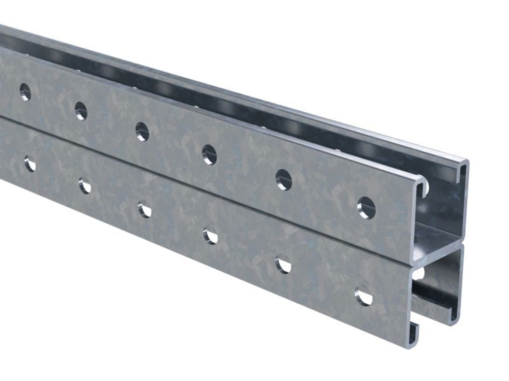 Двойной С-образный профиль 41х41,L1500, толщ 2,5 мм, INOX 304