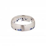 Кольцо Венец лесного короля, синие вплавленные