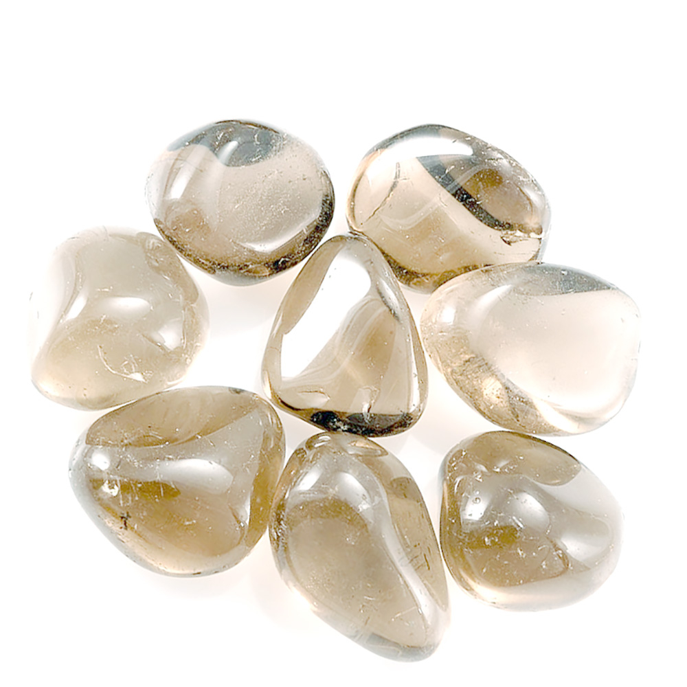 Галтовка кварц дымчатый(раухтопаз) асс.