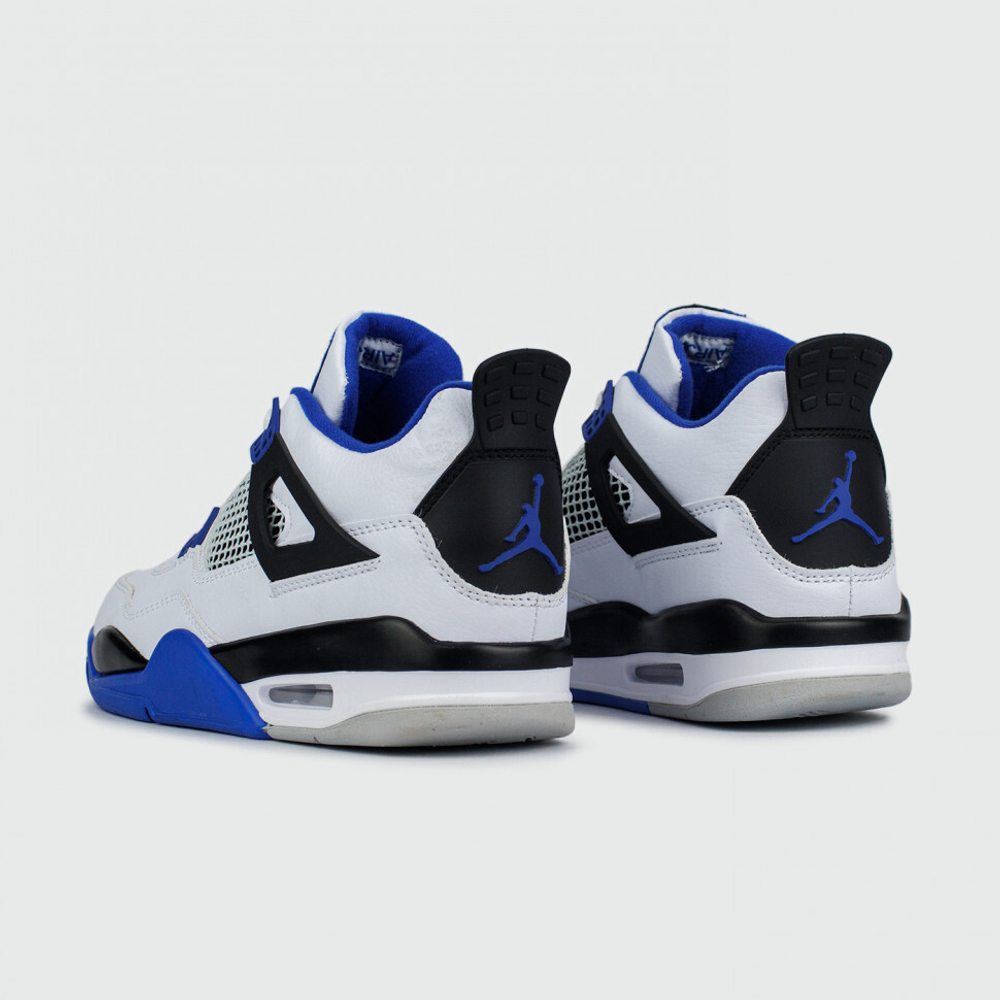 кроссовки Air Jordan 4 White / Blue / Black