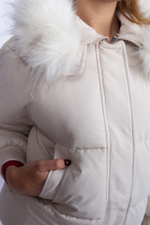 Куртка плащевка с мехом на капюшоне интернет магазин