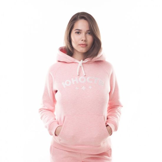 Худи ЮНОСТЬ™ Турнир жен. «Чирлидер'17» вышивка (Розовый)