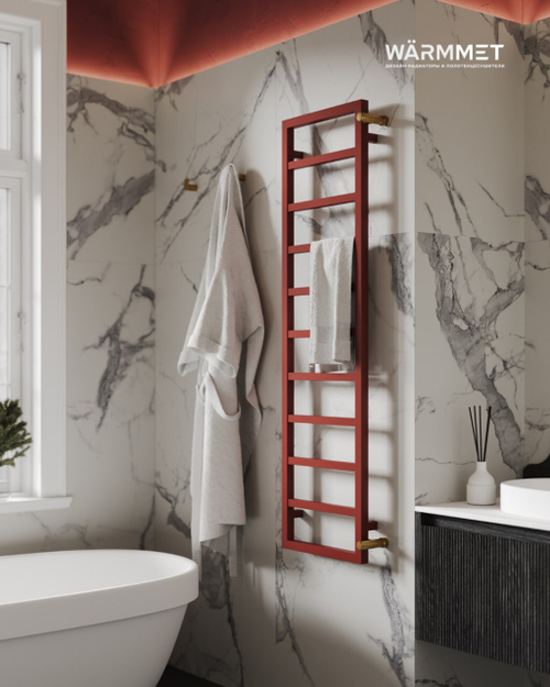 Полотенцесушитель WARMMET настенный вертикальный Simple НЕСТАНДАРТНЫЕ ЦВЕТА RAL