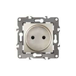 12-2105-04 ЭРА Розетка 2P, 16A-250В, IP20, Эра12, шампань | Без бренда
