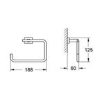 Полотенцедержатель Grohe Essentials Cube 40510001 Хром