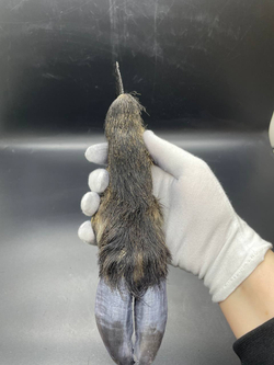 Обсидиановый нож с рукоятью копыта вепря 27 см