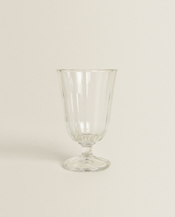 ZARA HOME ПОДНЯТЫЙ ГРАНЕНЫЙ БОКАЛ ДЛЯ ВИНА