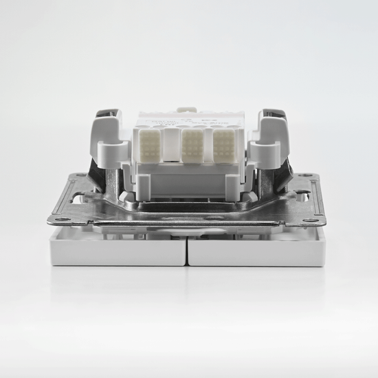 Выключатель кнопочный 2-кл. ArtGallery 10AX быстрозажим. клем. механизм лотос SE GAL001317S