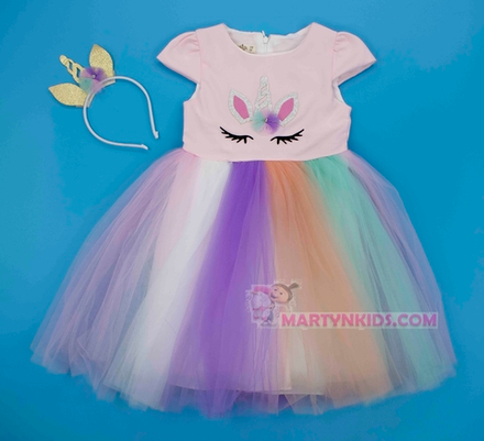 платье Единорог реснички 3907