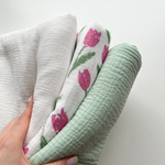 Муслин Крупные тюльпаны