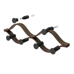 Вешалка настенная Montage, 6 крючков, черный/орех