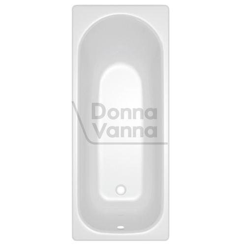 Ванна стальная 1,5*0,7*0,4 (ВИЗ) Donna Vanna форма Аула, цв.белый (ОР-81200)