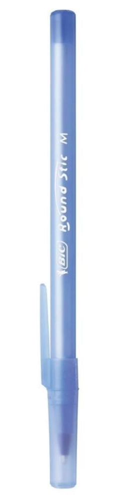 143977 Ручка шариковая BIG Round Stic синяя 1мм