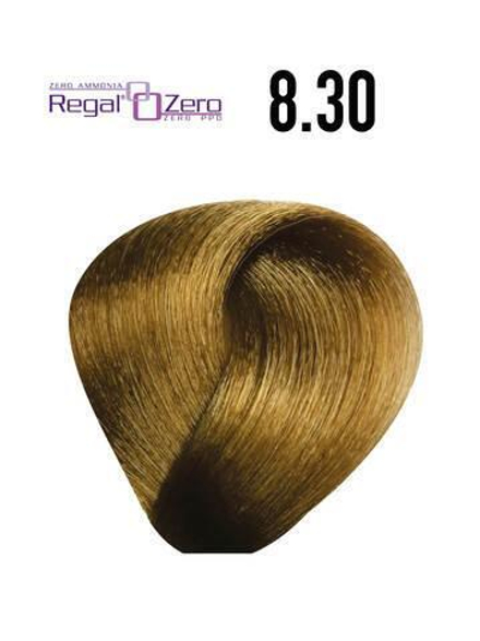 Безаммиачная перманентная крем-краска REGAL ZERO (светлый блондин натуральное золото), 8.30, BES, 100 мл.