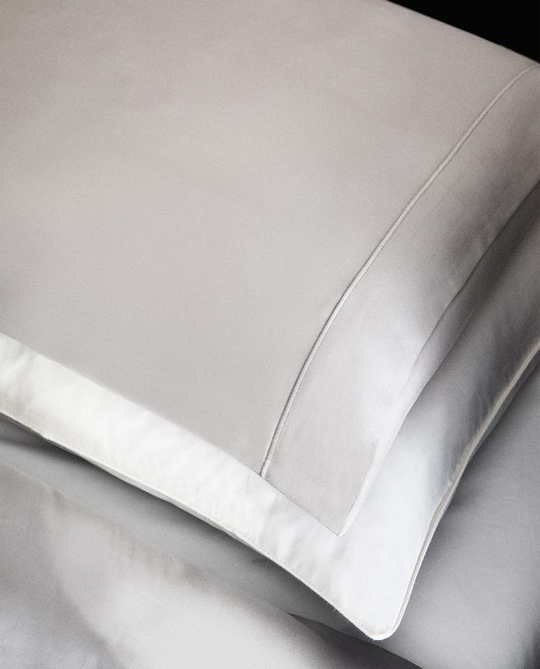 ZARA HOME (300 НИТЕЙ) НАВОЛОЧКА ИЗ ХЛОПКА, СЕРЫЙ