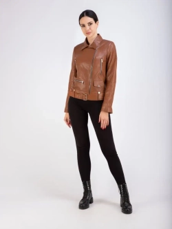 Косуха женская кожаная натуральная куртка Турция