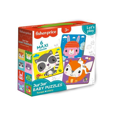 Baby Puzzle зигзаг Fisher-Price "Лес" 18 эл.