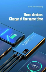 Внешний аккумулятор Powerbank для 2 устройств. Режим быстрого заряда.