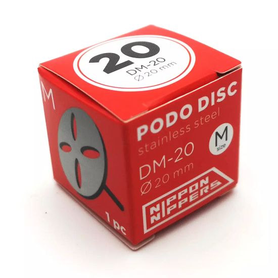 Педикюрный диск, металлический, NN_DM-20 Размер «M». Диаметр 20 мм, длина ножки 27 мм. Nippon Nippers