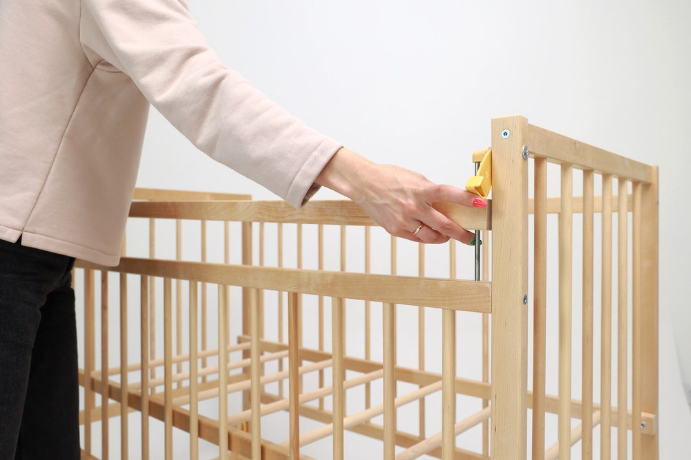 Кроватка детская Промтекс Мини КД мпМ натуральный маятник продольный