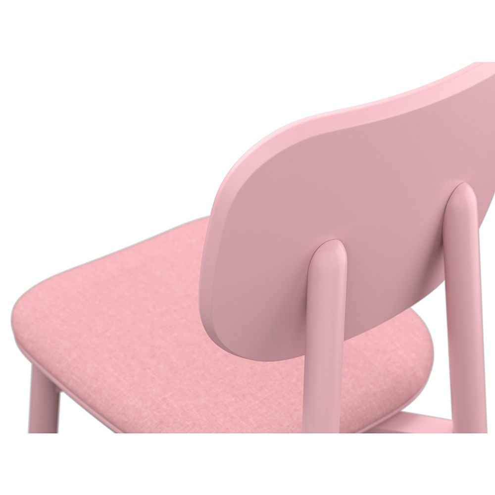 Стул Saga, рогожка, розовый