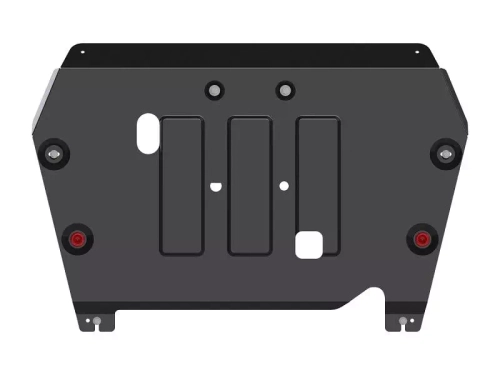 Защита картера двигателя, КПП (2 мм, сталь) для Haval F7 2019-2024 (V = 1.5; 2.0 AMT 2WD/4WD) Sheriff.28.4402