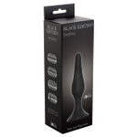 Анальная пробка Slim Anal Plug Large Dark Grey (Цвет: серый)