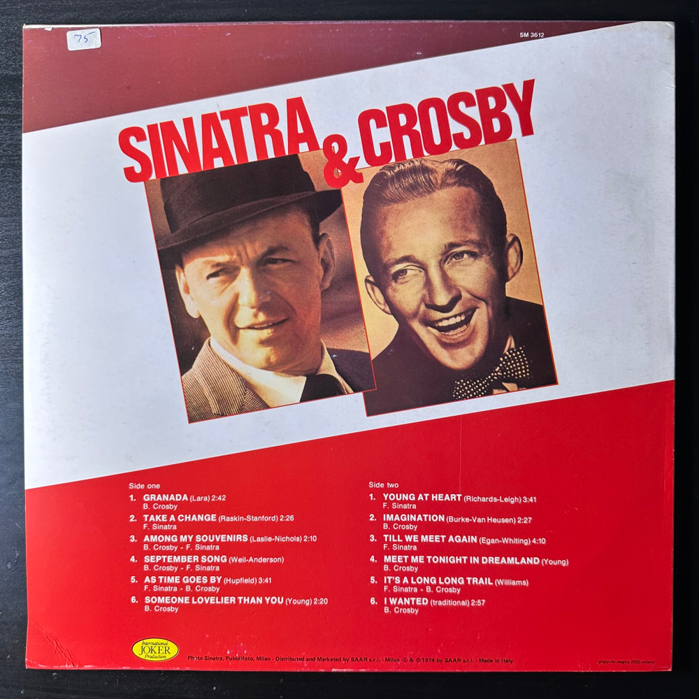 Frank Sinatra & Bing Crosby ‎– Sinatra & Crosby (Италия)