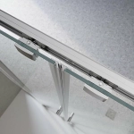 Душевая дверь BelBagno LUCE-BF-2 160 стекло прозрачное/профиль хром