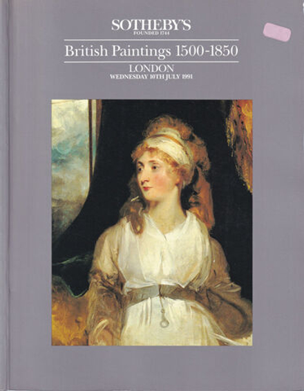 Каталог аукциона Sotheby’s, Лондон, Британская живопись 1500-1850 годов от 10 июля 1991 года