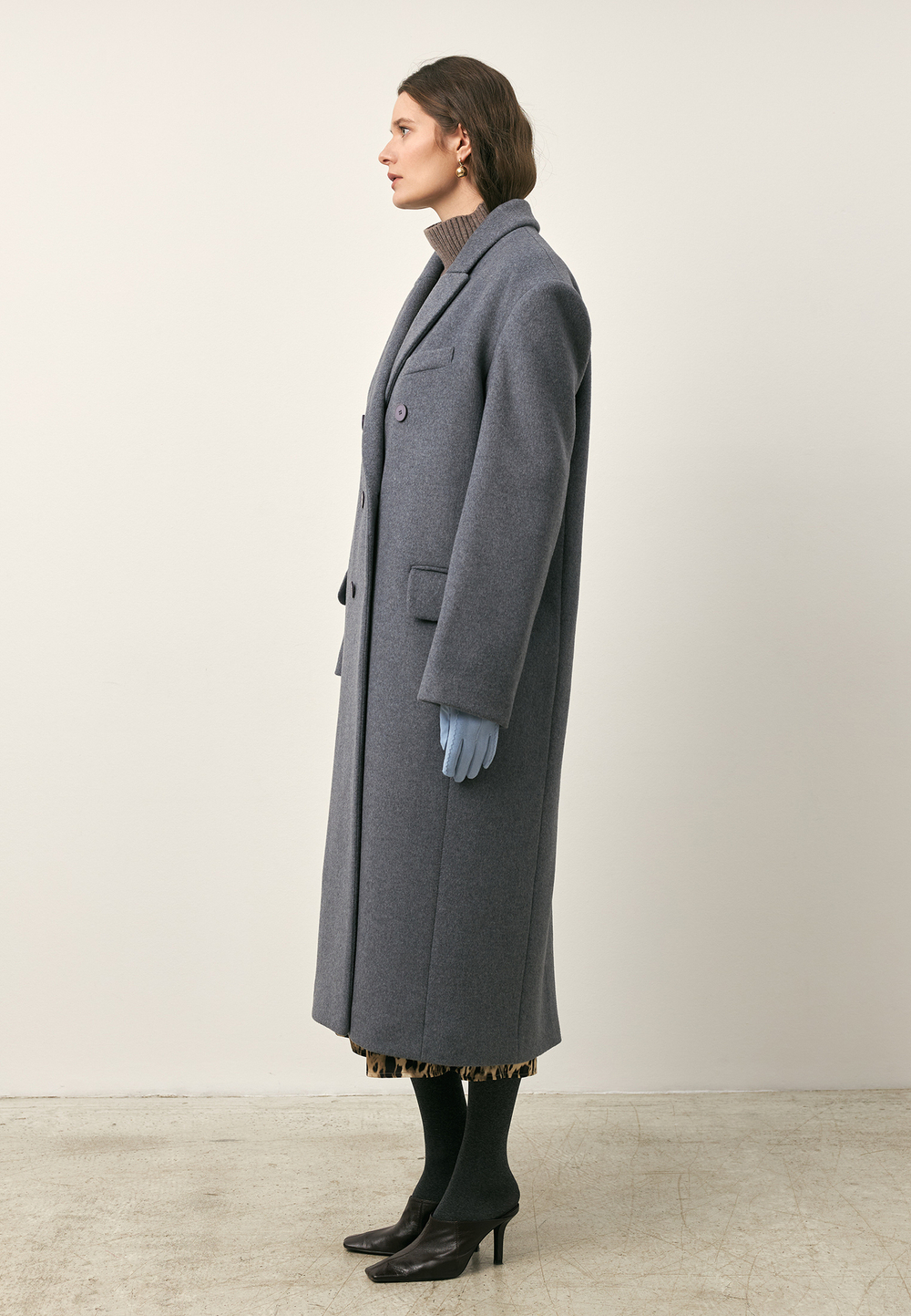 Пальто мужского кроя утепленное