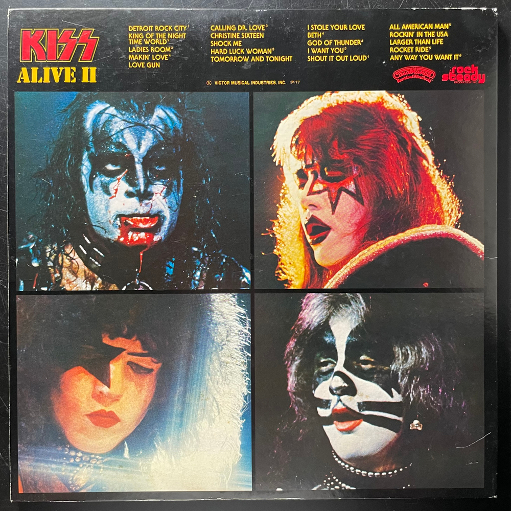 Kiss ‎– Alive II 2LP (Япония 1977г.)
