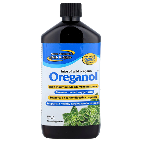 North American Herb & Spice, Oreganol™, сок дикого орегано, 355 мл (12 жидк. унций)