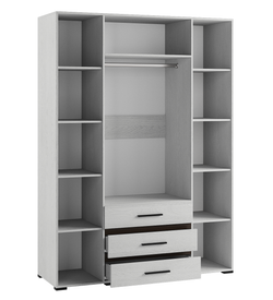 Шкаф с зеркалом Модена МШ-24, ясень анкор светлый