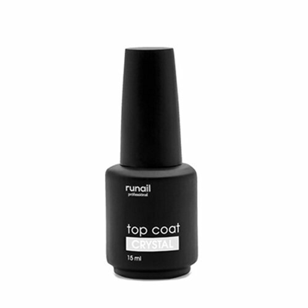 Runail Глянцевый топ для гель-лака Top Сoat CRYSTAL, 15 мл №6366