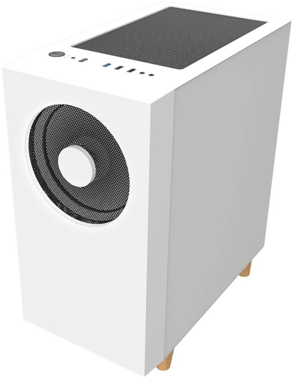 Корпус mATX WIZMAX EM1 Woofer White