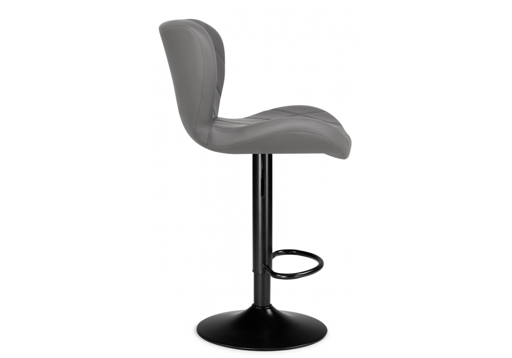 Барный стул Woodville Porch серый, черный, ножки черные