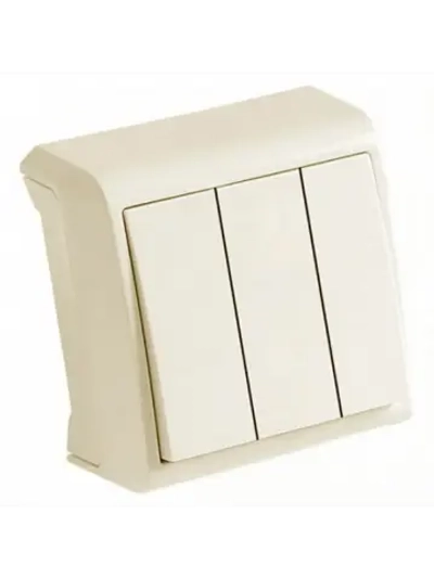 Выключатель 3-кл Viko Vera крем 90681268