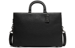COACH Rogue Leather Briefcase Large Unisex Black