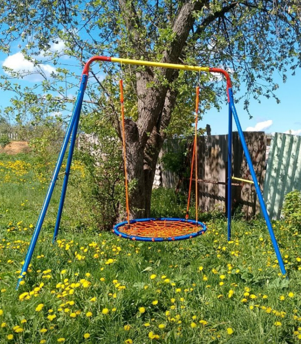 Уличные качели "гнездо" 80см сетка