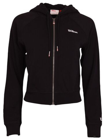 Женская Кофта теннисная Wilson Team Zip - black