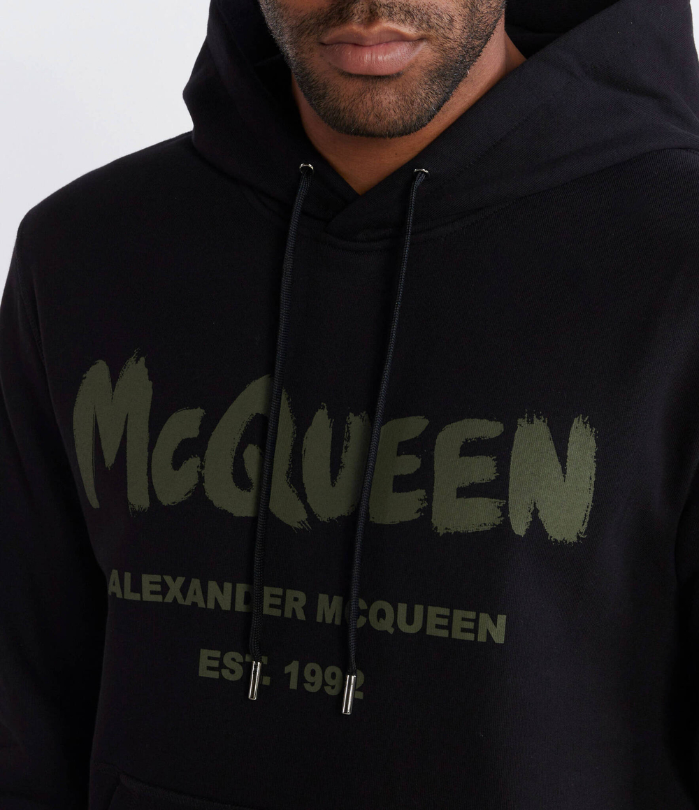 Худи Alexander McQueen - черный(688715 QTAAB)