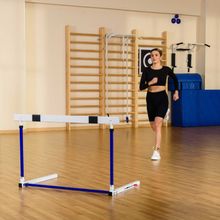 Барьер для легкой атлетики переменной высоты с противовесом (складной)