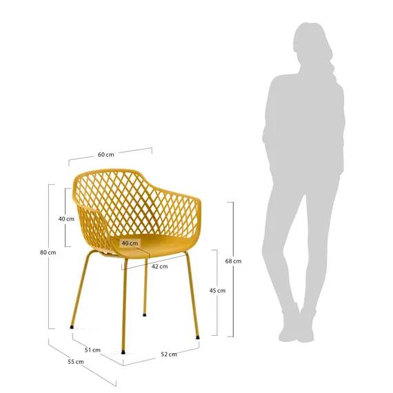 Стул Quinn желтый