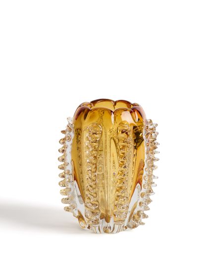 Оранжевая стеклянная ваза Nicora, 23 см