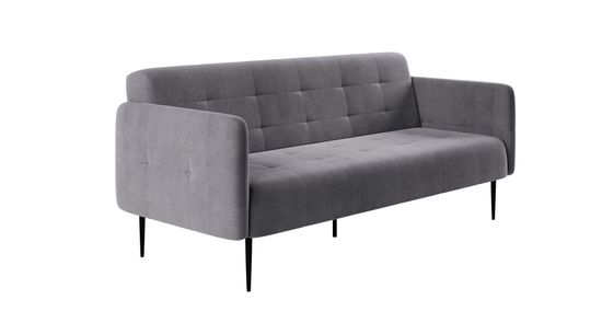 Monaco диван-кровать прямой с подлокотниками, трехместный, бархат 03