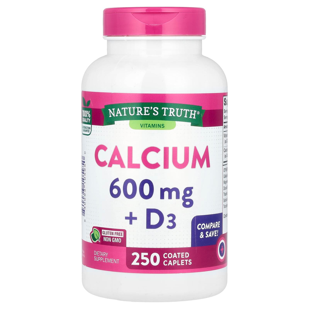 Nature's Truth, Кальций + D3, 250 капсул в оболочке
