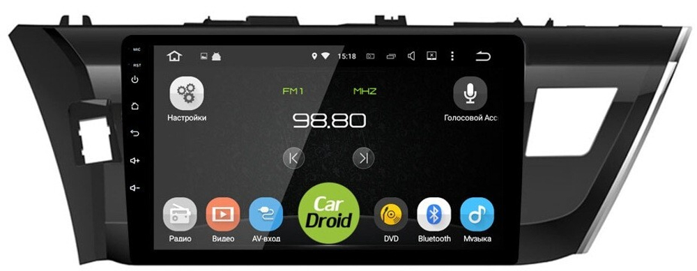 Магнитола для Toyota Corolla 2013-2016 - Roximo RM-1103 Android 12, 8-ядер, 4/64Гб, SIM-слот