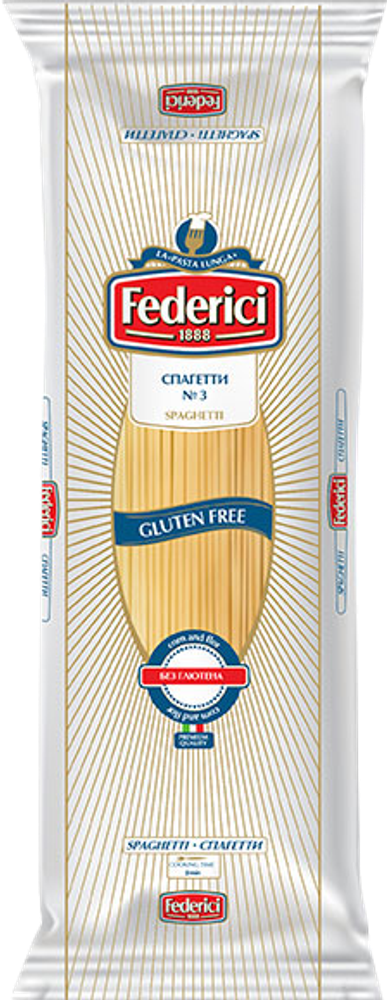 Federici Макароны Спагетти №3 gluten free, 400 г